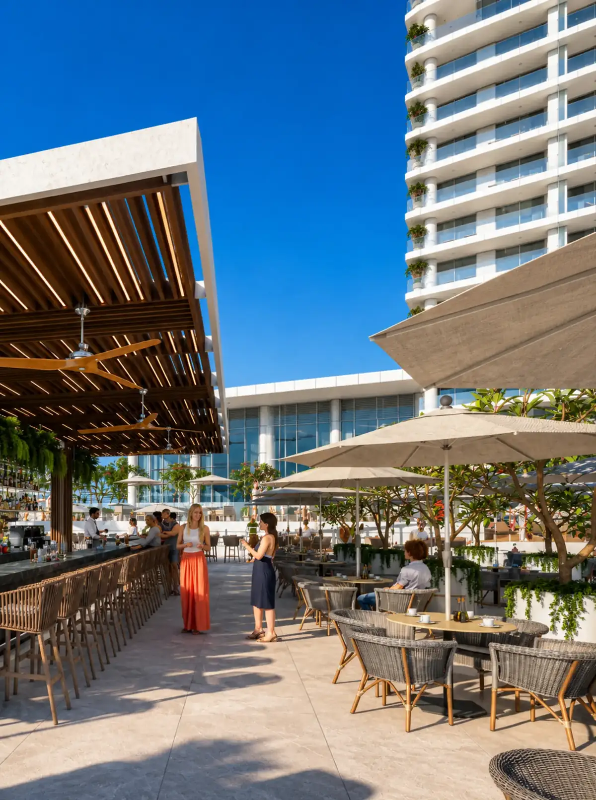 Outdoor bar