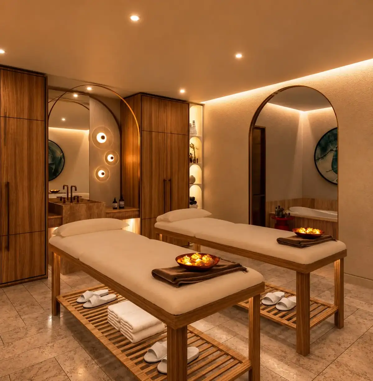 Spa treatment suite