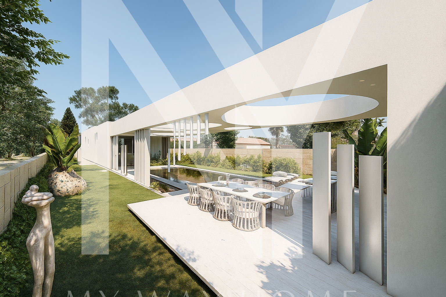 Ramot Hashavim | Powerful villa | One dunam | On one level