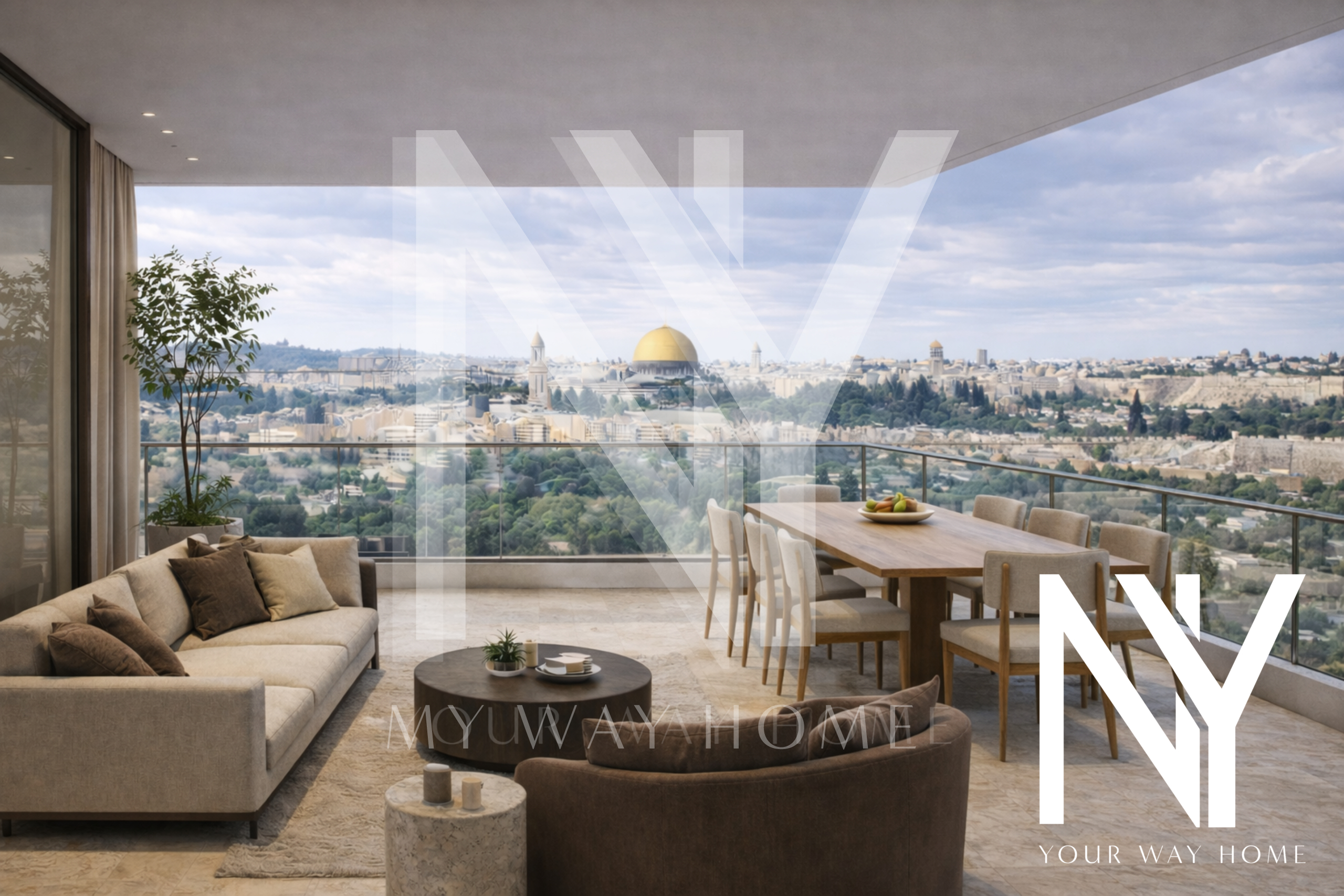 Penthouse in Jerusalem with Open Views of the Old City
