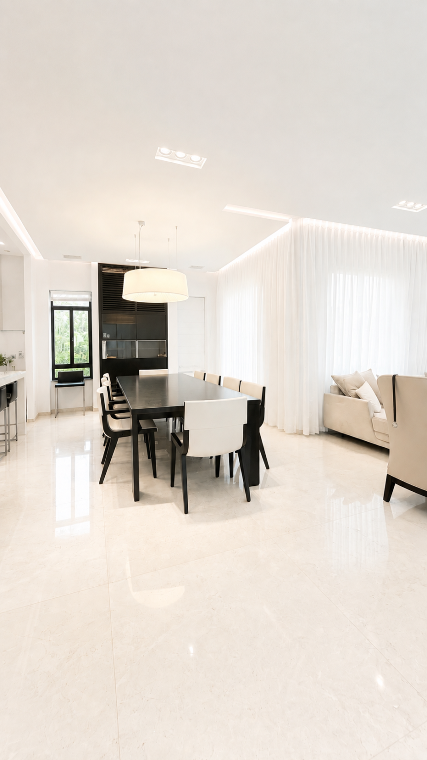 Tuscan villa in Katzin, Raanana - dining area