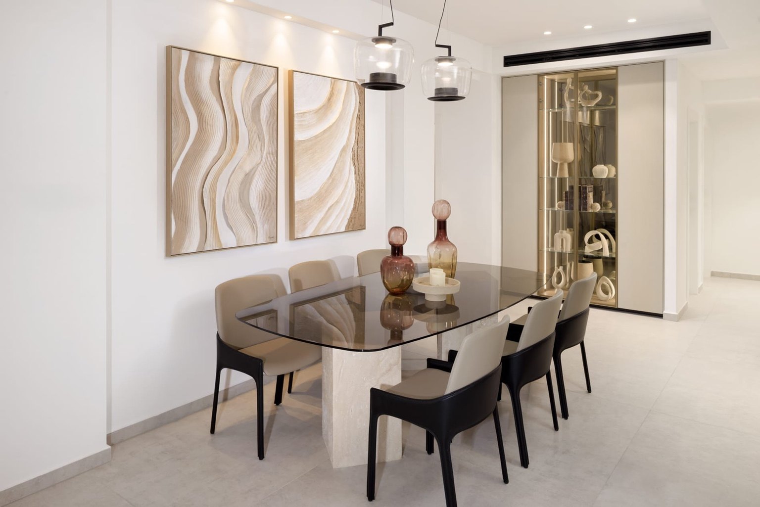 Front-facing mini penthouse in Ir Yamim, Netanya - dining area, rendering