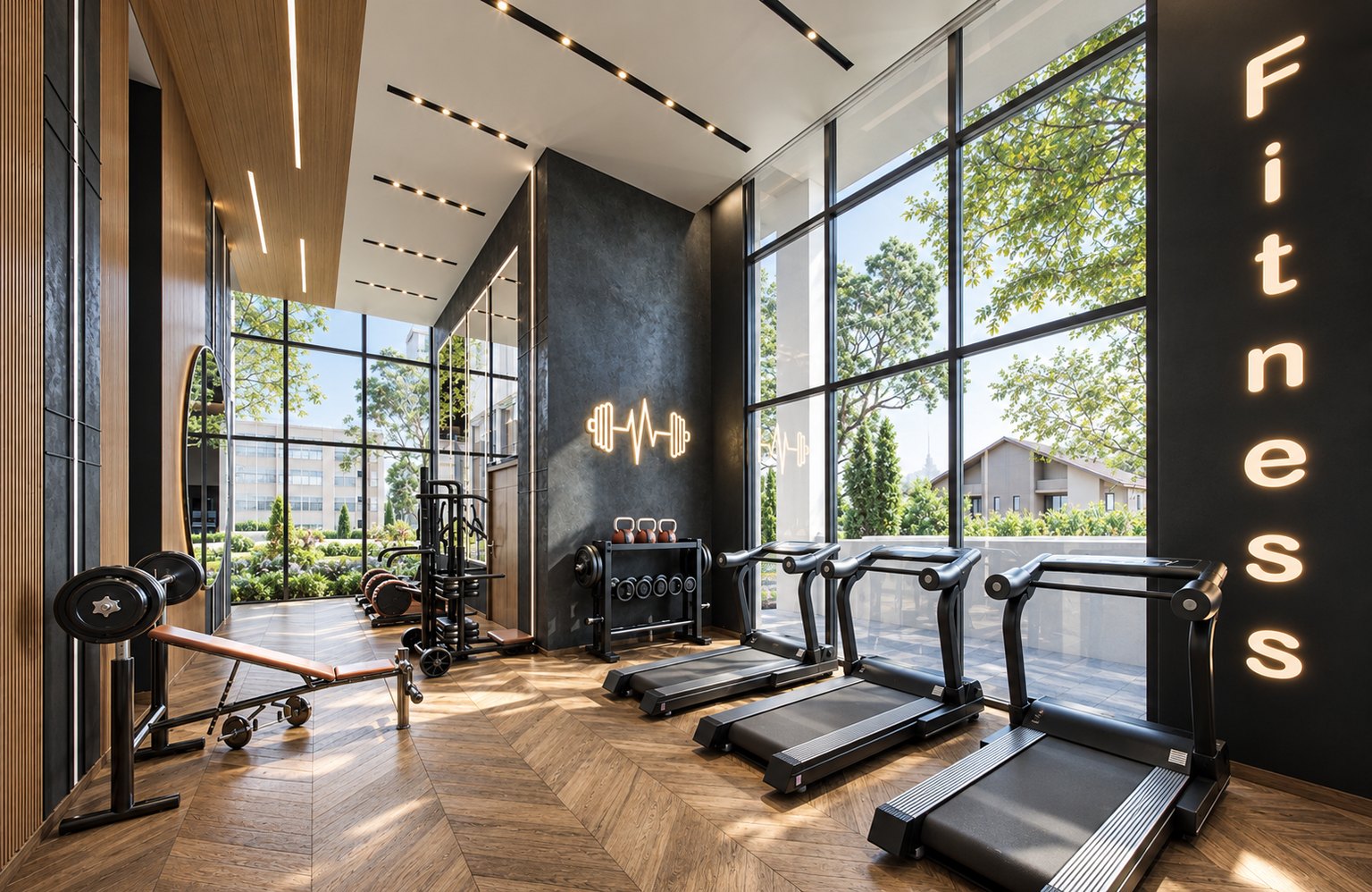 Mini penthouse in Ir Yamim, Netanya - gym