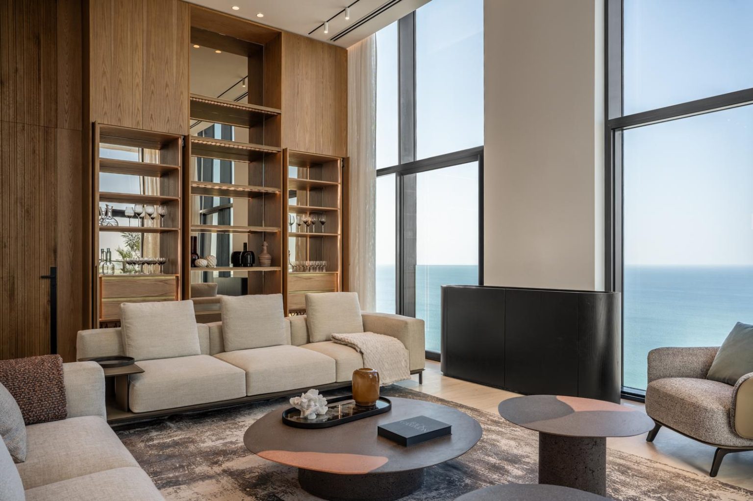 Duplex penthouse in North Netanya - lounge with sea view