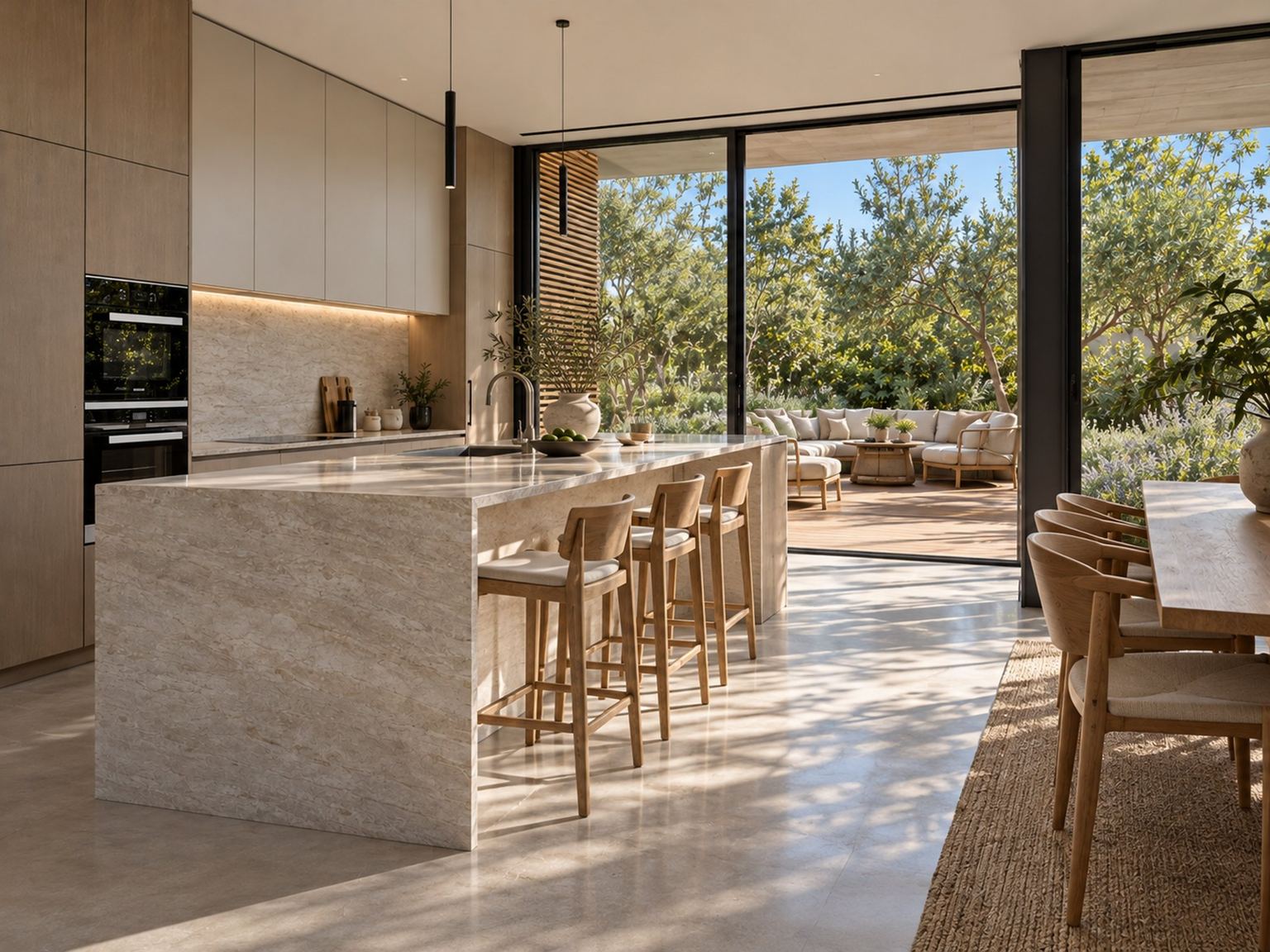 Private house in Kiryat Golomb, Ra'anana - kitchen, second angle (rendering)